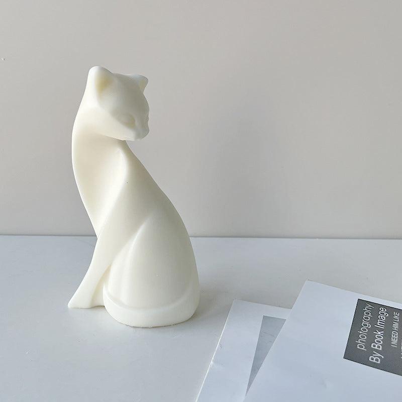 Elegant Cat Candle Mold