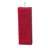 Light a Candle to save Time , Candle Quote Typo Scented Mold Candles molds