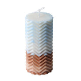 Lines Pattern cylindrical candle molds Candles molds