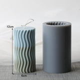 Lines Pattern cylindrical candle molds Candles molds