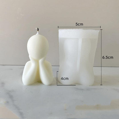 Lost in Thoughts Thinking Candle Silicone Mold Candles molds