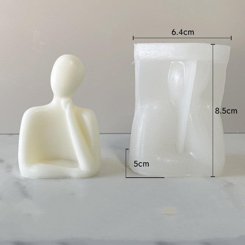 Lost in Thoughts Thinking Candle Silicone Mold Candles molds
