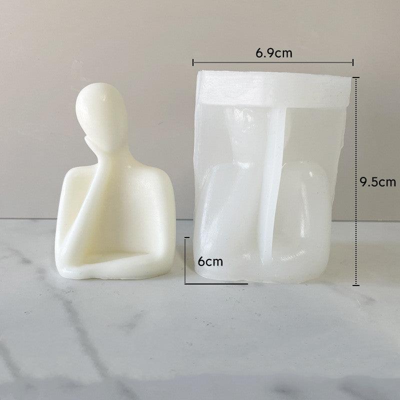 Lost in Thoughts Thinking Candle Silicone Mold Candles molds