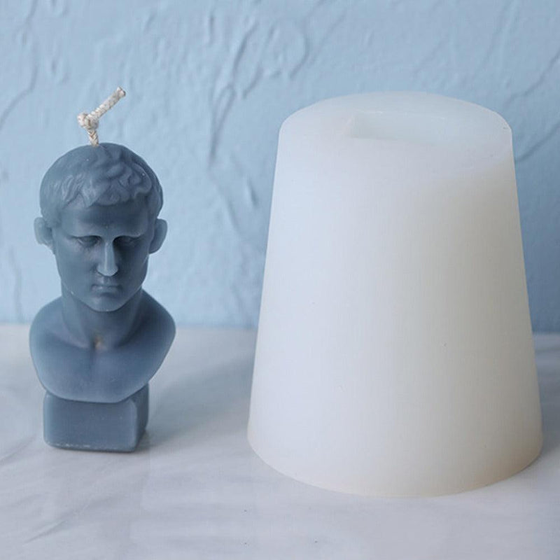 Marcus Vipsanius Agrippa Portrait Candle Mold - Unique Roman General Collectible Candles molds