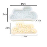 Merry Christmas & Happy Birthday Silicone Candle Mold Aromatherapy Candles molds