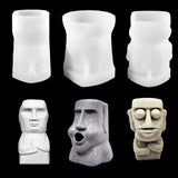Moai Stone Candle Silicone Mold Candles molds