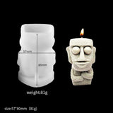 Moai Stone Candle Silicone Mold Candles molds