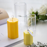 One-Piece Flat-Top Acrylic Hexagon Candle Mold Candles molds