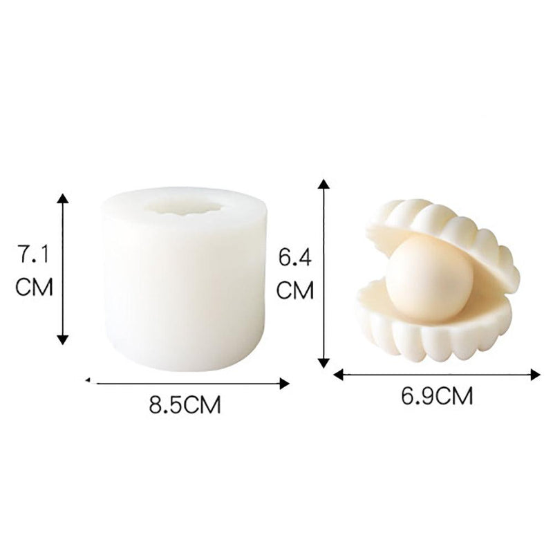 Pearl Shell Scented Candle Silicone Mold: Create Stunning Ocean-Inspired Candles Candles molds