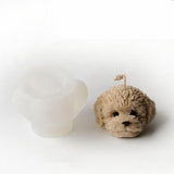 Poodle Puppy Head Candle Silicone Mold Candles molds