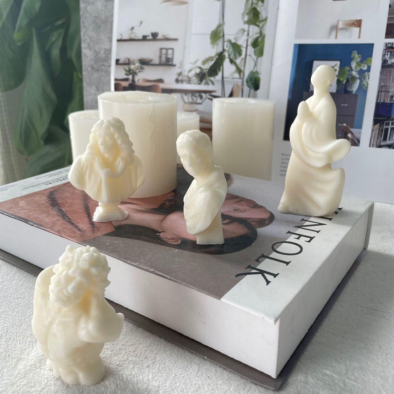 Portrait Statue Decoration Candle Mold Candles molds