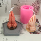 Praying Hands Scented Candle  Silicone Mold Candles molds