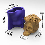 Rose Skull Silicone Candle Mold Candles molds