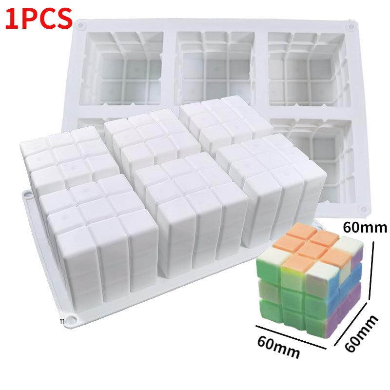 Rubik's Cube Bubble Silicone Candle Mold Candles molds