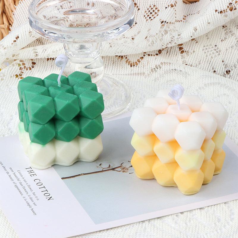 Rubik's Cube Diamond Face Aromatherapy Candle Mold Candles molds