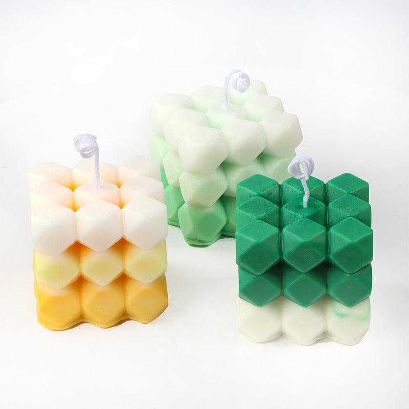 Rubik's Cube Diamond Face Aromatherapy Candle Mold Candles molds
