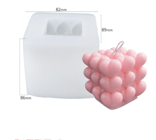 Rubik's love Bubble Honeycomb Sofa Cube Candle Mold Candles molds