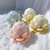 Lotus Bloom Flower Candle Molds