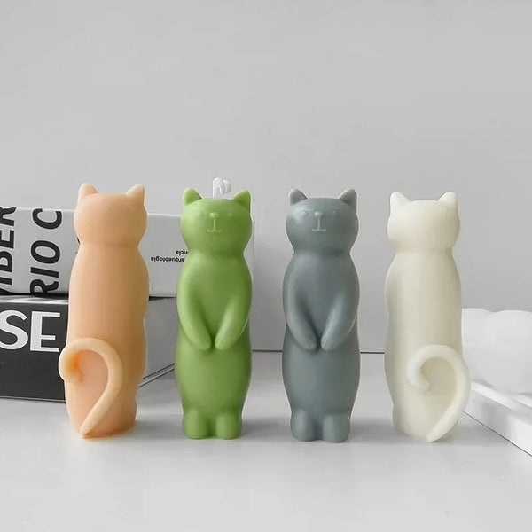 Standing Cat Candle Mold