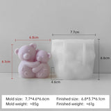 3D Love Bear Aroma Candle Silicone Mold