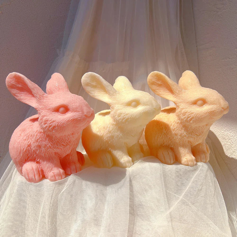 Cute Bunny Silicone Candle Mold