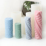 DIY Love Spiral Cylinder Candle Mold Nordic Decor