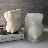 Half Face David Head Silicone Candle Mold