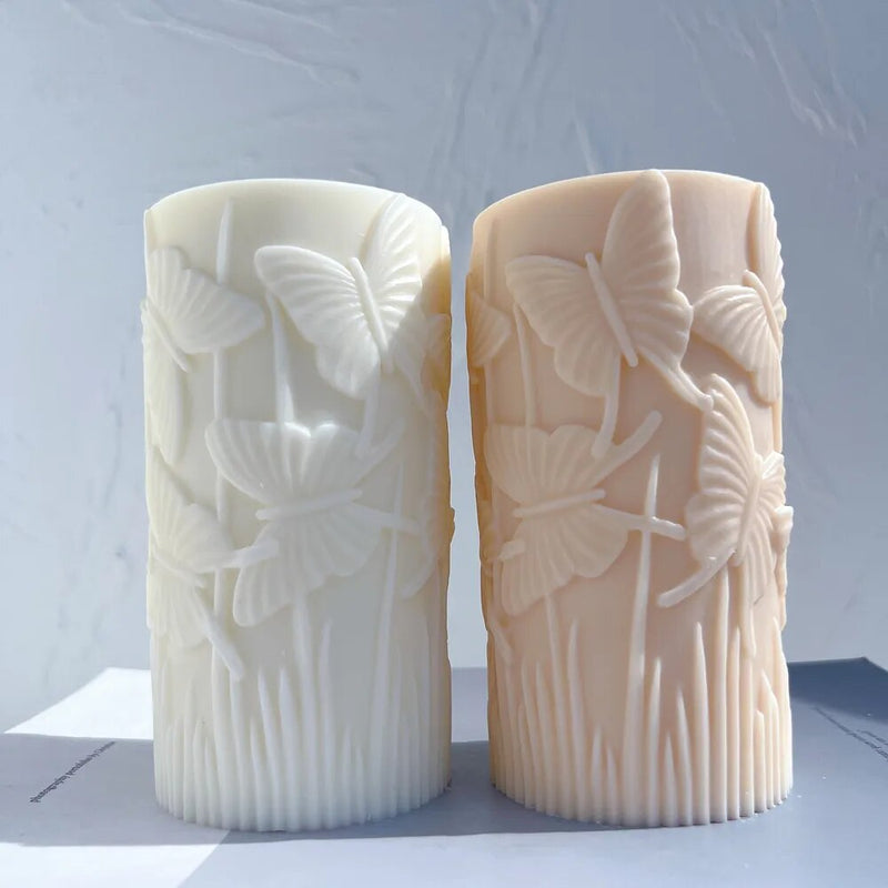 Butterfly Pillar Candle Molds