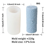 DIY Love Spiral Cylinder Candle Mold Nordic Decor