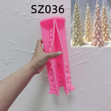 24.5CM Tall Christmas Tree Silicone Candle Mold