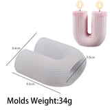 U Shape Candle Silicone Mold