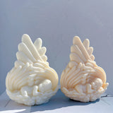 Sleeping baby Angel with Wings Candle Mold