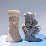 Chess King Queen Knight Rook Candle Mold