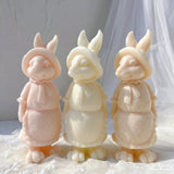 Apron Rabbit Girl Silicone Candle Molds