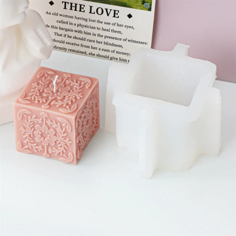 Square Totem Pattern Candle Mold for Home Decor