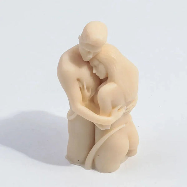 Embrace Lovers Portrait Candle Mold Silicone