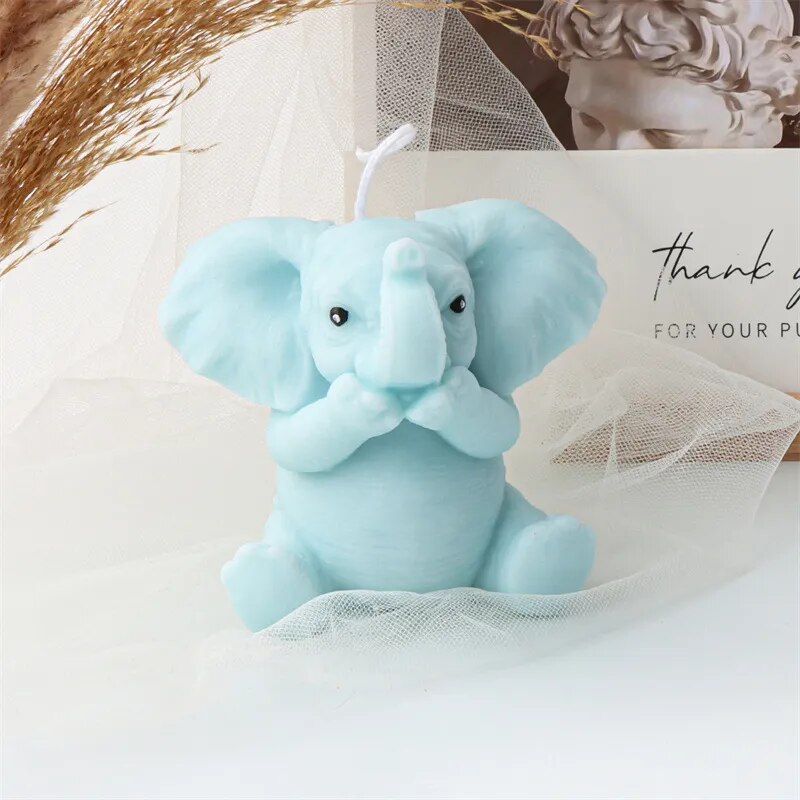 Cute Elephant Candle Mold