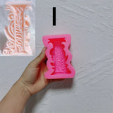 Floral Alphabet Candle Molds