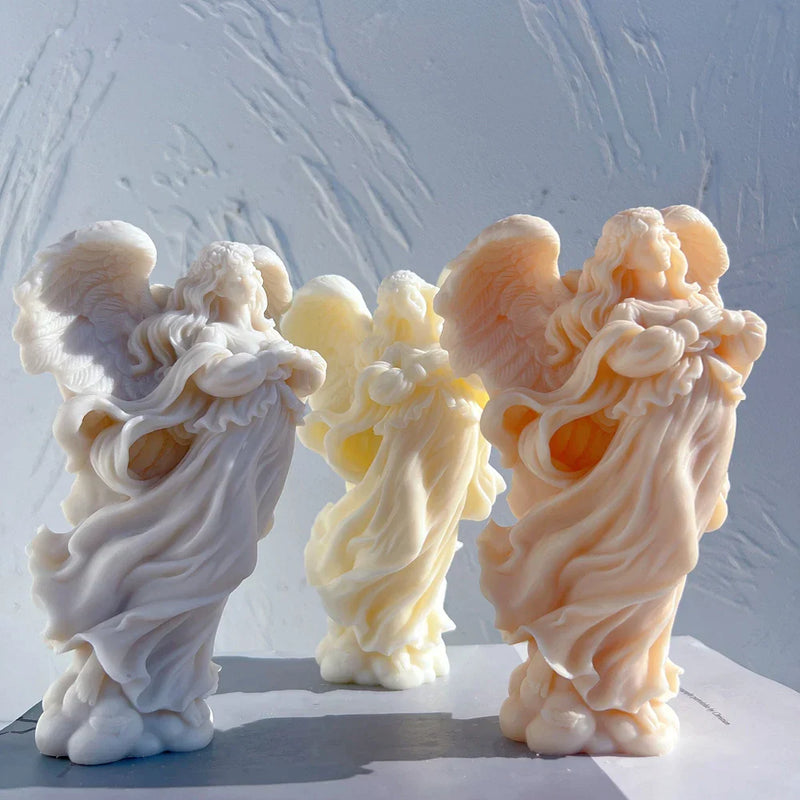 Peace Angel Figurine Silicone Candle Mold