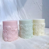 Flower Pillar Candle Mold for Floral Home Decor