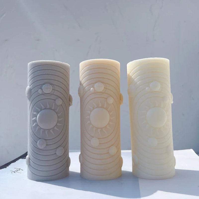 Solar System Candle Molds: Astrological Home Decor Symbols