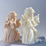 Cherub Praying Peace Angel Candle Mold Silicone