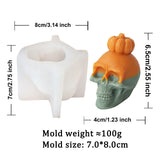 3D Skull Head Candle Molds