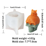 3D Skull Head Candle Molds