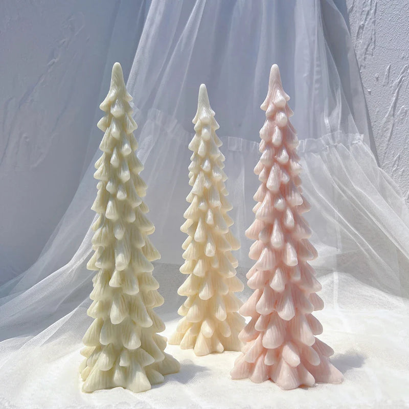 24.5CM Tall Christmas Tree Silicone Candle Mold