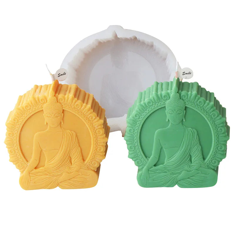 In Meditation Sakyamuni Silicone Candle Mold