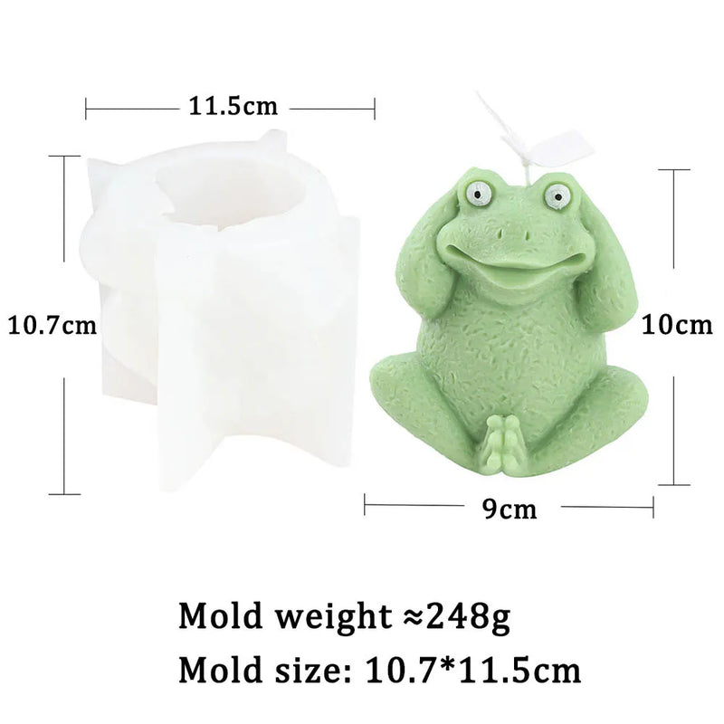 Silly Frog Candle Mold