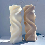 Twirl Pillar Candle Mold