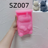 Standing Cute Cat Candle Silicone Mold