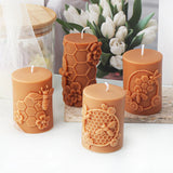 DIY Honeycomb Flower Candle Mold